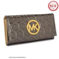 michael kors monogram flap continental groot gunmetal portefeuilles Echte Tassen u2a5y832